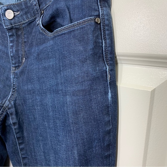 dkny Jeans Mercer Minimalist Dark Wash Stretchy Denim Slim Boot Jeans 8 - Picture 10 of 12